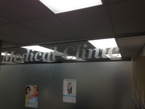 Window Frosting Sign