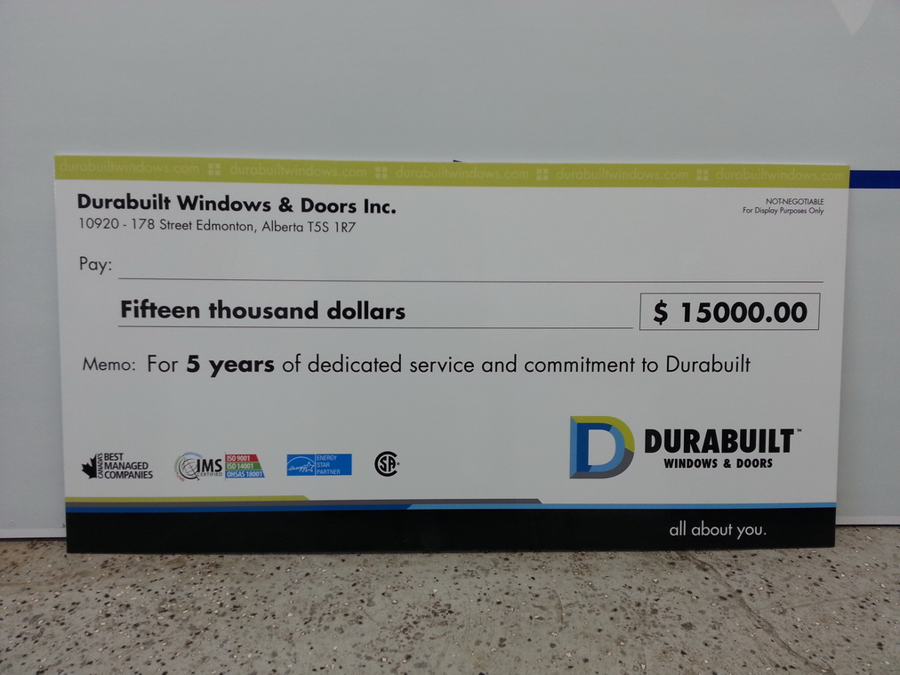 Leduc Foamcore Signs