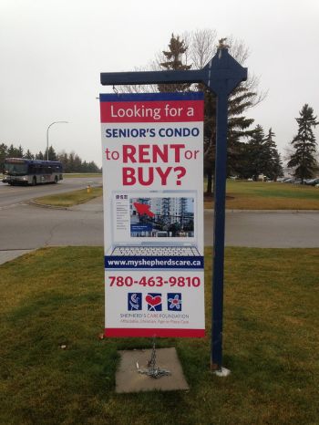 Spruce Grove For Lease Signs