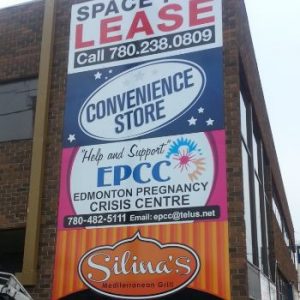 Large Aluminum Sign Calgary