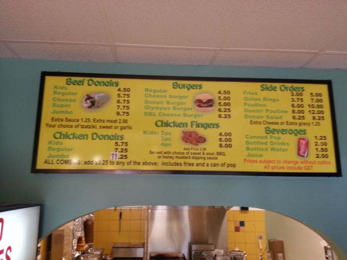 Menu Boards Fort McMurray