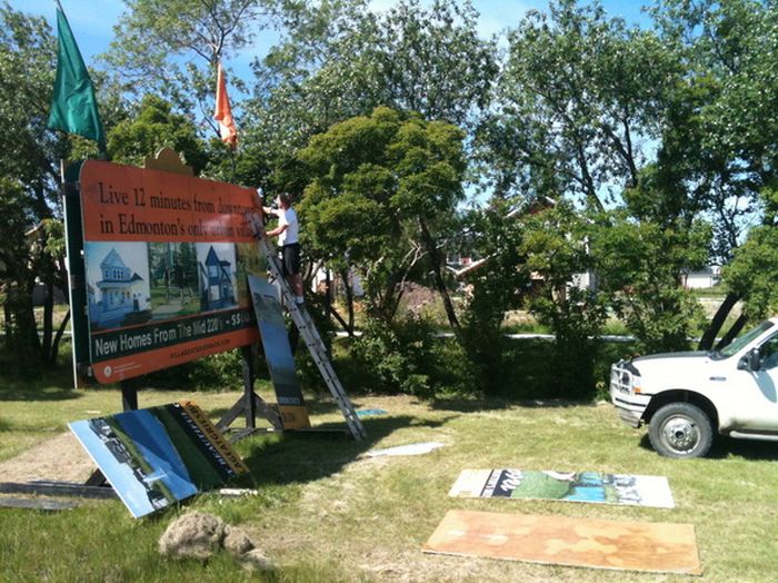 Sign Installation Stony Plain