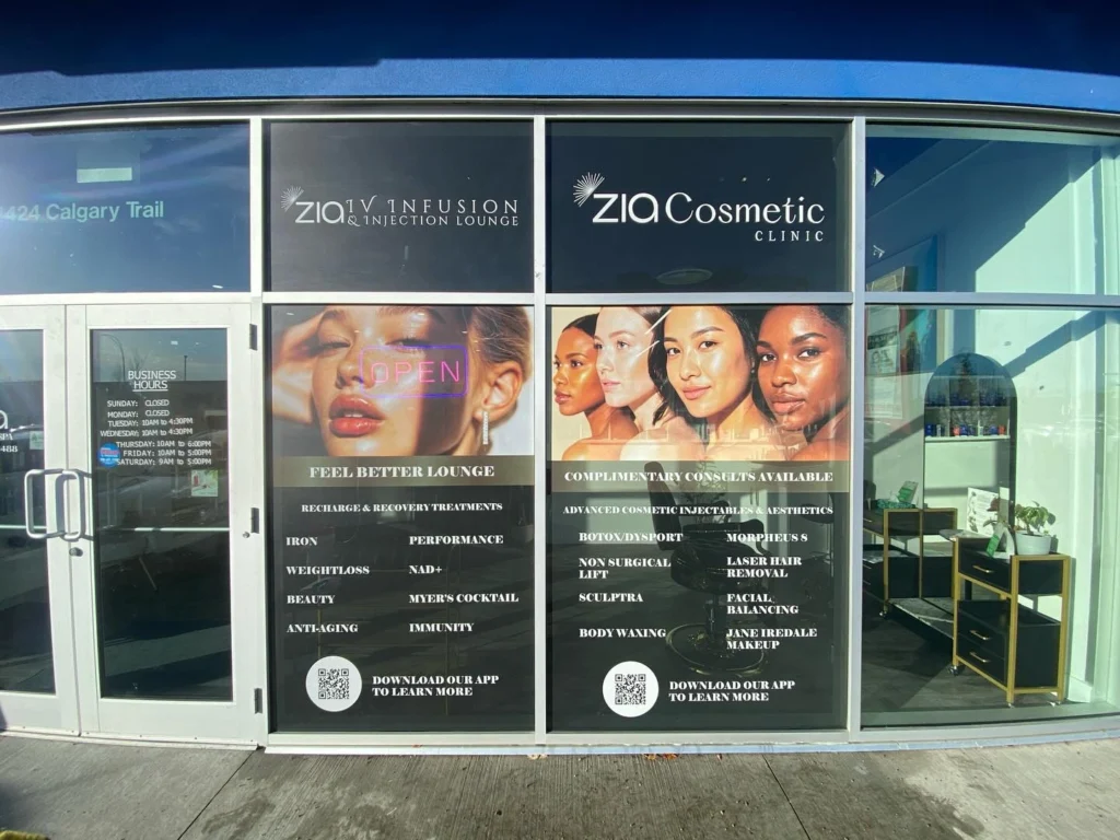 Stony Plain Window Signs