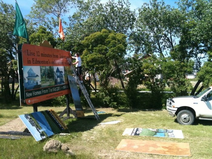 Calgary sign installation